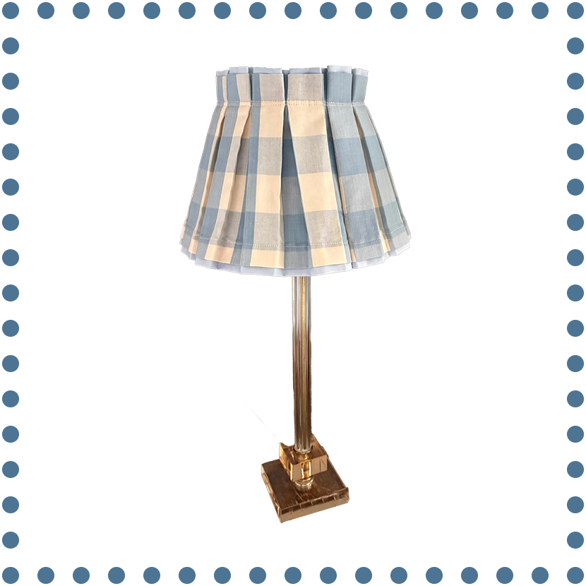 Maggie Blue Pleat Slipcover